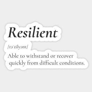 Resilient Sticker